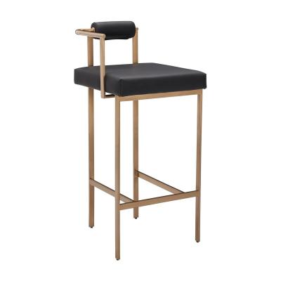 China Modern Strong Handmade Designer Highest Quality Metal Stool Highest Sitting Chair For Household Furniture Gold Finish Sitting Bar Stool for sale