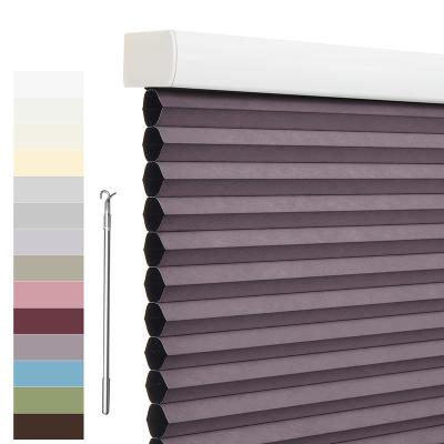 China Low Price Good Quality Blackout Cellular 100% Blackout Honeycomb Shades With 1.5 Cell for sale