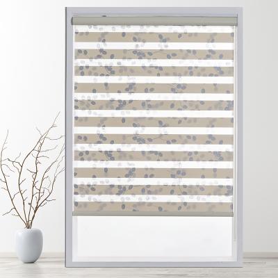 China Modern Best Selling Custom Size Tied Zebra Shades With Double Layer Roller Shades for sale