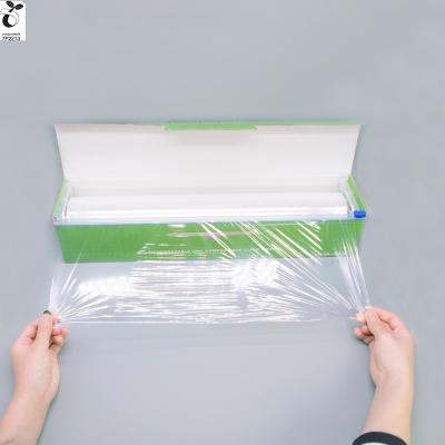 China 100% Compostable 2020 New Products Roll Non Cling Practical Wrapping Film 30cm Wide Continuous Film Wrap For Custom Food Wrapping Box 45cm for sale