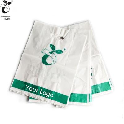 China 100% Organic Plastic Bag Biodegradable Biodegradable yuca bolsa Printing Logo Clothing Shopping Plastic Bag bio bolsa for sale