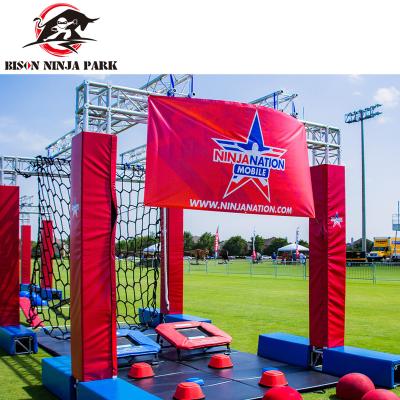 China Non-rust Outdoor Amusement Adventure Park Ninja Warrior Games Equipment for sale