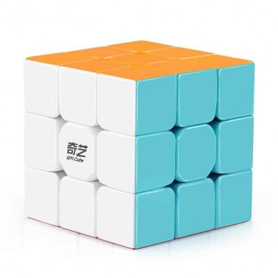 China Qiyi Warrior W 3x3 Speed ​​Cube Stickerless 3x3x3 FLASHING Magic Cube Puzzles Toy Game Use Easy Spin Cube For Kids Educational Toys for sale