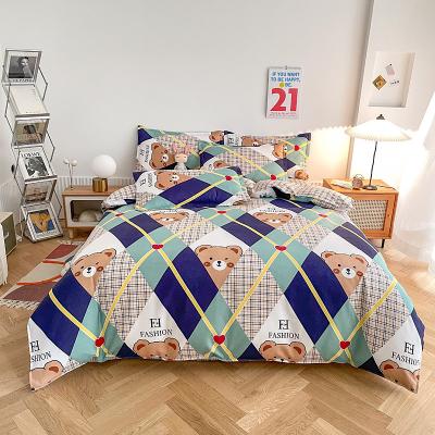 China Non-toxic Wholesale 3/4 Pcs Flower Pattern House Reversible Hotel Quality Master Bed Sets Bedding Sets for sale