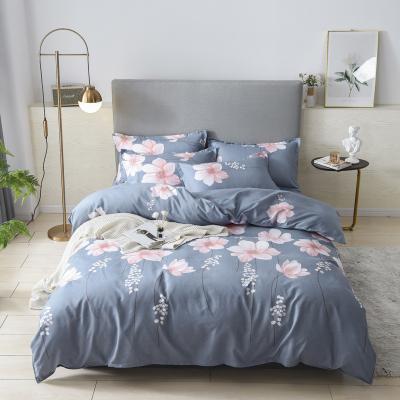 China New Design Non-Toxic 3/4 Pcs Flower Pattern Duvet Cover Sets High Density Breathable Bed Sets Bedding Sets for sale