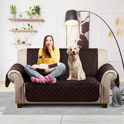 China 1 2 3 Seat Modern Anti-Slip Waterproof Seamless Stitched Elastic Bands 3 Layers Pet Sofa Cover Protector Dog Pet Sofa for sale