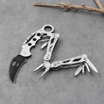 China Popular Cortador De Cables Multifuncion Knife Portable Mini Hunting Knife Set Eco-friendly DIY Tools Pliers Wire Stripper for sale