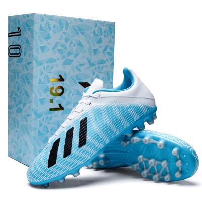 China Customized Rubber Soccer Shoes Cheap Kids Mens Sports Comfortable Soccer Shoes Messi High Low Ankle Soccer Shoes Turf For Sale for sale