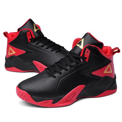 China Professional Real Big Size Shock Absorbing Shoes Basketball Training Shoes Combat Basketball Shoes High Top Men Basketball Shoes Men for sale