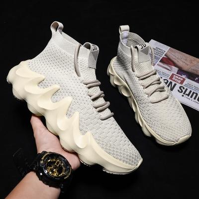 China EVA Running Shoes Men High Top Sneakers Mens Jogging Trainers Male Sports Shoes Breathable Sneakers Large Size for sale