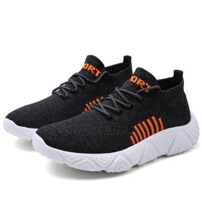 China EVA Wholesale Breathable Cushion Casual Fly Knit Running Sports Shoes Sneakers For Men for sale