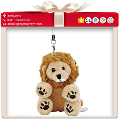 China OEM Factory Toy Custom Gift Kids Stuffed Animal Lion Key Chain for sale