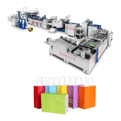 China High Quality Hotels Kraft Paper Shopping Bags With Handles Packaging Machinery Production Line for sale