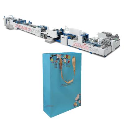 China Advanced intelligent machine for the production of paper bags; full automatic paper bag making machine ZB1200CT-430S for sale