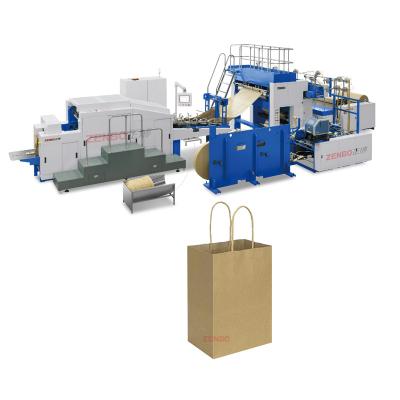 China Hotels Single Craft Recycled Medium Kraft Paper Bag Making Making Machine ZB360RS for sale