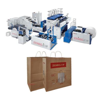 China Full Automatic Hotels Square Big Bag Roll-Feeding Paper Making Machine ZB460RS for sale