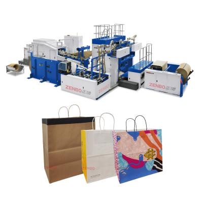 China Full Automatic Hotels Square Roll-Feeding Huge Bag Bottom Paper Making Machine ZB560RS for sale