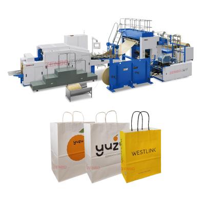 China Full Automatic Hotels Square Bottom Roll-Feeding Paper Small Bag Making Machine ZB260RS for sale