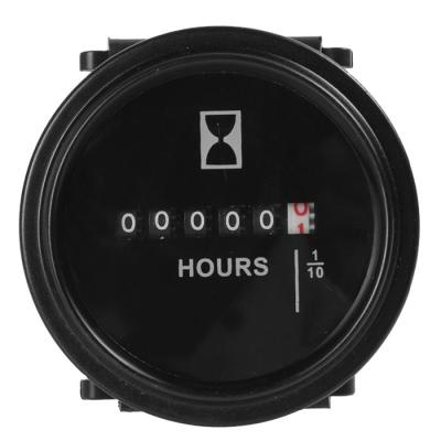 China Round lcd hour meter with led battery indicator Gauge Gauge 12V 24V 36V 48V 72V for golf car tractor sweeper for sale