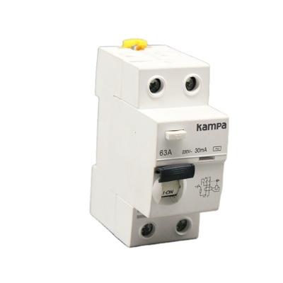 China Residual Current Circuit Breaker Kampa IDK 2p 25a Earth Leakage Circuit Breaker for sale