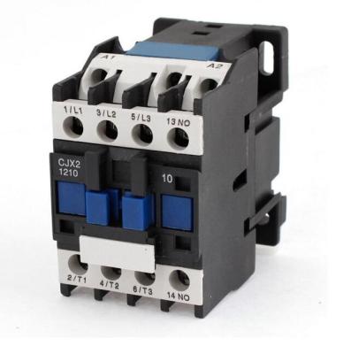 China 3 Phase Motor Magnetic Contactor Relay 12A 3P 3 Pole 1NO AC 24V 110V 220 Volts 380V Coil CJX2-1210 35mm Din Rail Mounting for sale