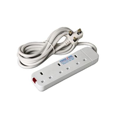 China 3 Gang /4 Gang /6 Gang UK 13A Extension Socket With 3M wire for sale