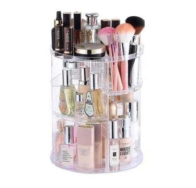 China CLASSIC Revolving Makeup Organizer Multifunction Makeup Organizer Plastic Cosmetics Containers Makeup Organizer for sale