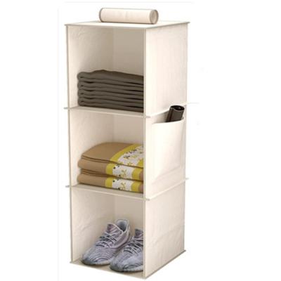 China CLASSIC Hanging Closet Organizer Closet Hanging Storage with Side Pockets Closet Organizer Bedroom Storage for sale