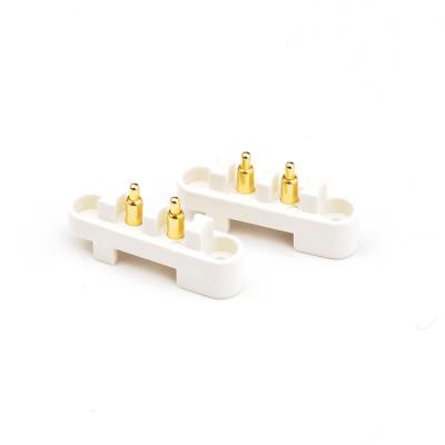 China Communication Connectors Gold Plated Connector 2mm Brass Spring Loaded Pogo Terminal Pin Long for sale