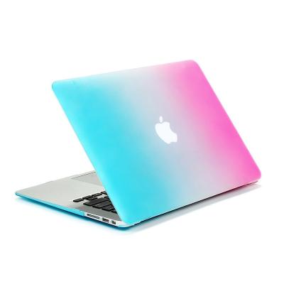 China Colorful Flower MacBook Case Good Hardness Rainbow Frosted Laptop Body Cover Shell For Apple MacBook Cover Case for sale