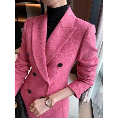 China High Quality Oversized Lapel Anti-wrinkle Mid Length Comfortable Office Ladies Multicolor Stylish Casual Blazers Suits Women for sale