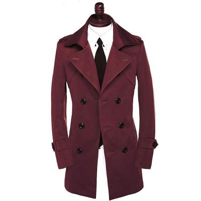 China 2022 Winter Men's Woolen Overcoat Solid Stand Collar Men's Gap Coats Slim Anti-wrinkle Keep Long Warm Woolen Coat for sale