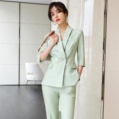 China Lady Formal Anti-wrinkle High Fashion Woman Quality Office Wear Blazer for sale