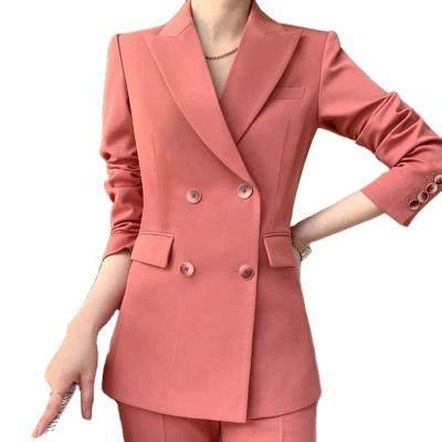 China Wholesale High Quality Anti-Wrinkle Candy Color Tassel 2 Piece Suit Set For Women Clothes Lady Work Wear Pant Suit Shop Suits for sale