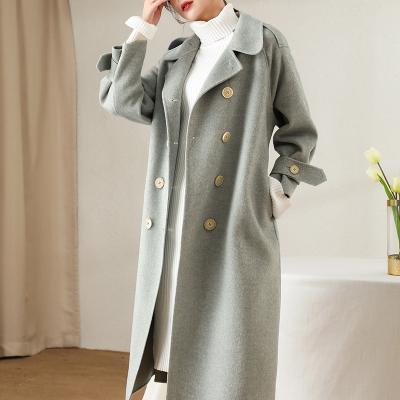 China Wholesale Breathable Wool Alpaca Coats Women Cashmere Coats Jackets Winter Wool Woolen Coat Long for sale