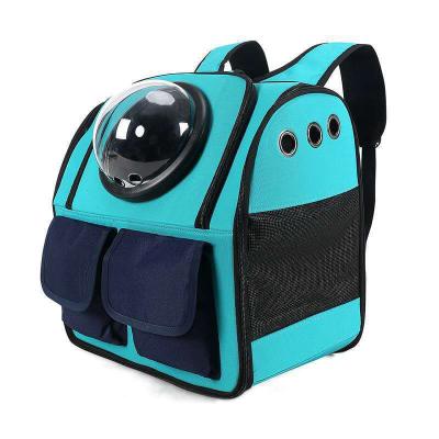 China Viable Colorful Travel Cat Backpack Carrier Portable Durable Breathable Dog Pet Bag Walking for sale