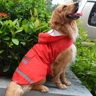 China 2022 Customs Designers Sustainable Giant Pet Anorak Luxury Pet Clothes Large Dog Raincoat With Hood for sale