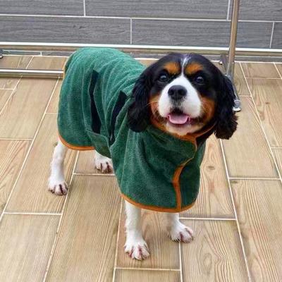 China Luxury Dog Cat Pet Bath Towel Viable Superfine Fiber Pet Supplies Quick-drying Clothes Pet Bathrobe Microfiber for sale