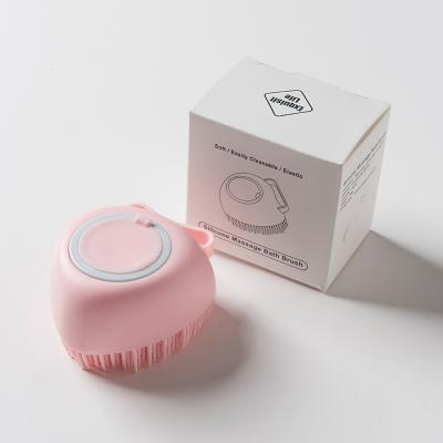 China Pets Shower Massage Silicone Grooming Bath Sustainable Cleaning Pet Hair Brush for sale