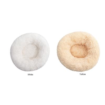 China Stocked Wholesale Washable Comfortable Luxury Large Cat Pet Dog Bed Round Pet Bed for sale