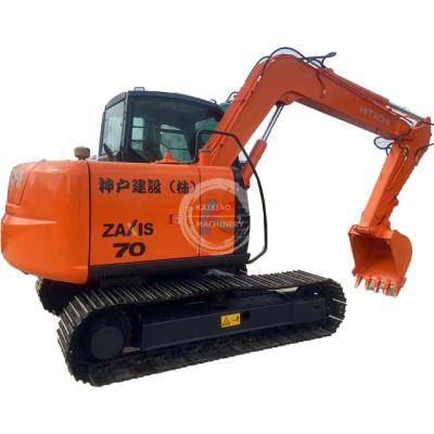 China hot-sale Construction equipment excavators Hitachi earth moving machinery  Hitachi ZX70-5 used crawler backhoe from China 0.3mÂ³ for sale