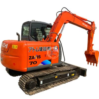 China High performance Hitachi ZX70 small second-hand machinery equipment crawler hydraulic digger 7tons used excavator with blade 0.1-0.5mÂ³ for sale