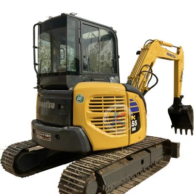 China Machinery Repair Shops backhoe Komatsu PC55 Mr-2 Japan small nini digger 5ton crawler machine for sale