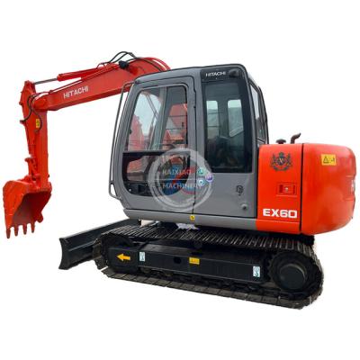 China Used Hitachi EX60-5 excavator Second hand excavator Hitachi EX60-5 with blade Hitachi small 6 ton excavator for sale 0.3mÂ³ for sale