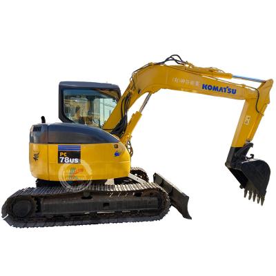 China Home Use Hot sale used  Komatsu PC78US excavator small second hand machinery equipment hydraulic crawler digger 7tons used excavator for sale