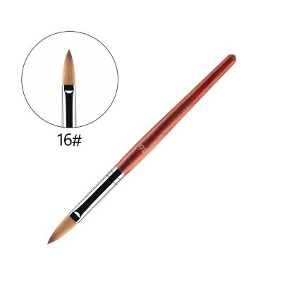 China Professional Nail Art Design Nail Art Brushes Gel Brush Acrylic Private Label Wood Handle For Nails for sale