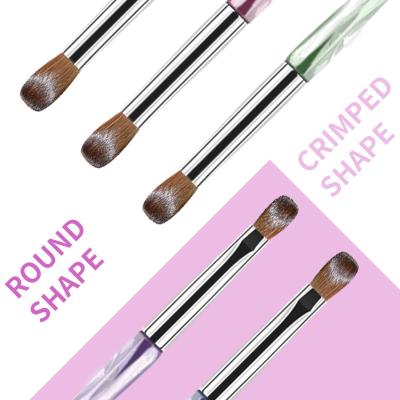 China NAIL TANI Manicure Brushes for Kolinsky Acrylic Nail Art Brush Acrylic Nail Brush with Clear Acrylic Handle for sale