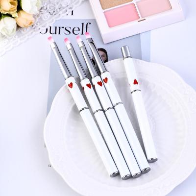 China 2022 Hot Selling Nail Art Logo Metal Handle Gel Custom UV Nail Art Brushes for sale