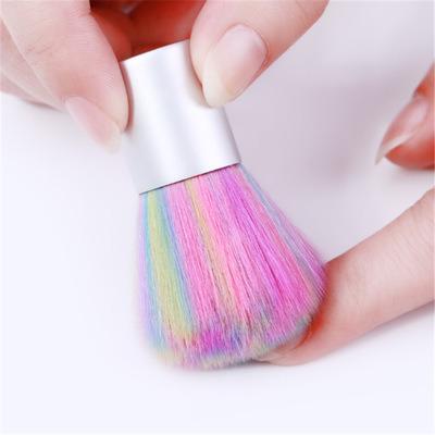 China Professional Custom Colorful NAIL Nails Art Dust Brush Nylon Nail Art Brush for Dust for sale