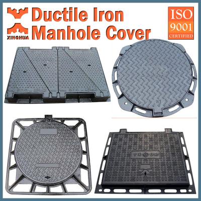 China Construction Cast Iron Malleable Manhole Cover for sale